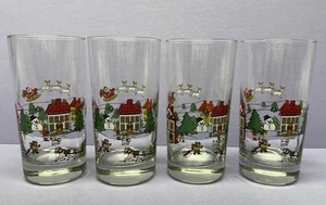 Jamestown The Joy of Christmas  10 Oz Tumbler 5787281 Set Of 4 - Picture 1 of 9