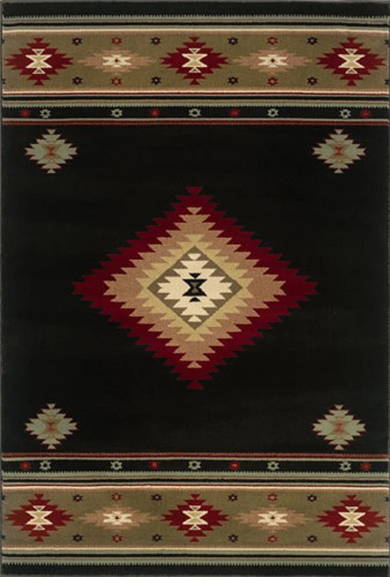 7x10 Sphinx Lodge Brown Southwestern 087G1 Area Rug - Approx 6' 7'' x 9' 6'' - Image 1 of 1