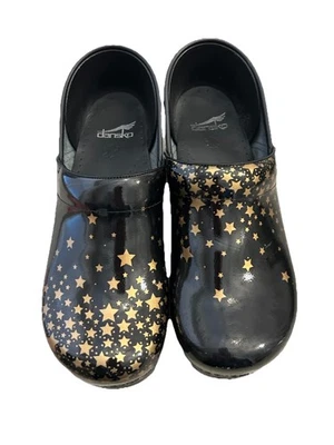 Dansko Clogs 40 Падающие Золотые Звезды Черные/ Золотые Звезды - Отличное состояние товара - Изображение 1 из 4