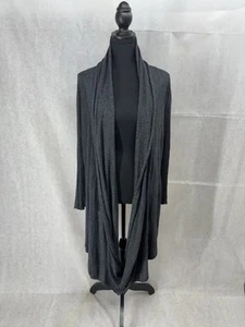 Kenar Charcoal Cardigan Button Closure For Various Ways To Style And Wear Size M - Picture 1 of 19