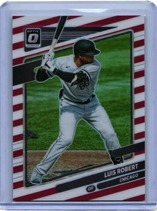 2021 Panini Donruss Optic Luis Robert Freedom Red White Prizm /45 - Picture 1 of 2