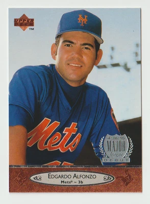 1996 Upper Deck Baseball #142 Edgardo Alfonzo - New York Mets - Image 1 of 2