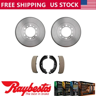 Kit traseiro tambores de freio e sapatas de freio para 1991-1995 Toyota Land Cruiser - Raybestos - Imagem 1 de 4