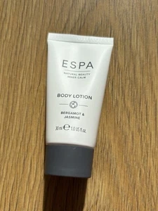 ESPA Espa Inner Calm Body Lotion Bergamot Jasmine Cream 30ml Moisturiser - Picture 1 of 3