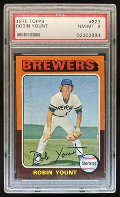 1975 Topps Big Robin Yount #223 RC Rookie Milwaukee Brewers PSA 8 grande Foto 1 de 2