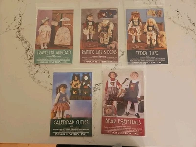 Lot 5 Indygo Junction Sewing Patterns  Doll Clothes 17”-19” - Image 1 of 4