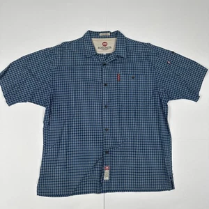 Ecko Unltd Shirt Mens XL Blue Plaid Short Sleeve Button Up Casual Y2K XLarge - Picture 1 of 5