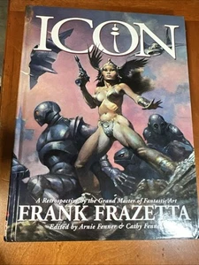 ICON Frank Frazetta 1st Hardcover Edition 1998 Retrospective - Imagen 1 de 13
