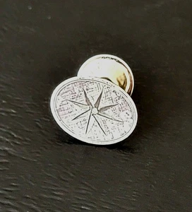 Vintage Simmons Sterling Silver Compass Star Tie Tack Pin - Picture 1 of 4