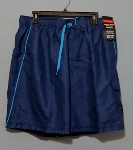 Speedo Men's XL Hydrofuge Water Repellent Loose Fit Swim Trunks UPF 50+ Blue NWT - Picture 1 of 10