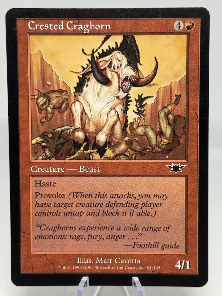 MTG: Crested Craghorn 91/145 Magic: The Gathering Legions LGN Creature EX/NM - Image 1 of 1