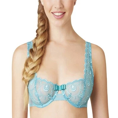 Sujetador de balcón Passionata glamoroso verde azulado Reino Unido 38C Ln053 KK 04 Foto 1 de 4