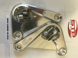 Par de ganchos de transporte del bastidor trasero BMW S1000RR 2009-2018 plateados. - Imagen 1 de 10