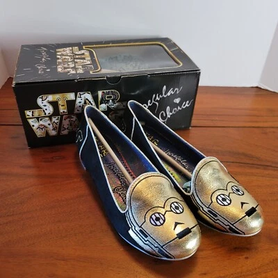 Star Wars C3PO Irregular Choice Womens Loafers Flats Shoes Size 8.5  A New Hope - Image 1 of 4
