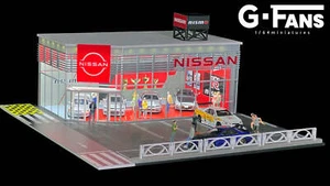 1:64 Nissan NISMO Dealership Diorama Display with LEDs -- G-Fans 710036 - Picture 1 of 9