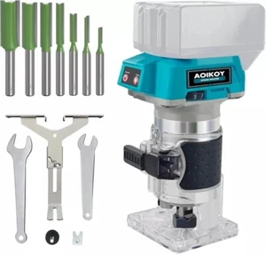 1/4" Cordless Compact Wood Router for Makita 18V Battery (Bare Tool), 6 Variable - Picture 1 of 7
