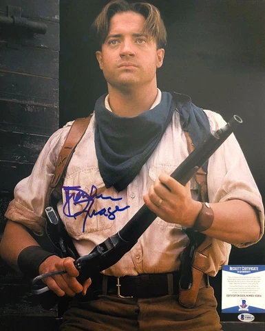 BRENDAN FRASER SIGNED AUTOGRAPH "THE MUMMY" 16X20 PHOTO BECKETT BAS COA 5 Cover