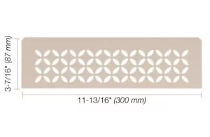 Schluter SHELF-N - Floral Design - Cream - SNS1D5TSC - Picture 1 of 1