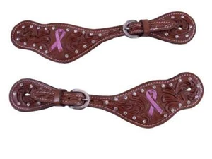 Correas Tahoe Tack Pink Power Cinta de Concientización sobre el Cáncer de Mama Western Spur - Imagen 1 de 1
