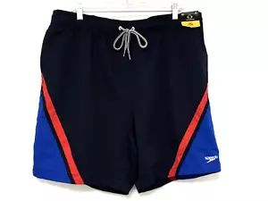 Speedo Men's XXL Blue Lined Bottoms Comfort Stretch Swim Trunks Board Shorts - Picture 1 of 9