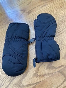 Head Dupont Outlast Winter Mittens Kids Size Small 4-6 Black with Side Zipper - Picture 1 of 8