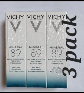 Vichy Mineral 89 Fortifying And Plumping Daily Booster 10ml Seald  X3 - Picture 1 of 3