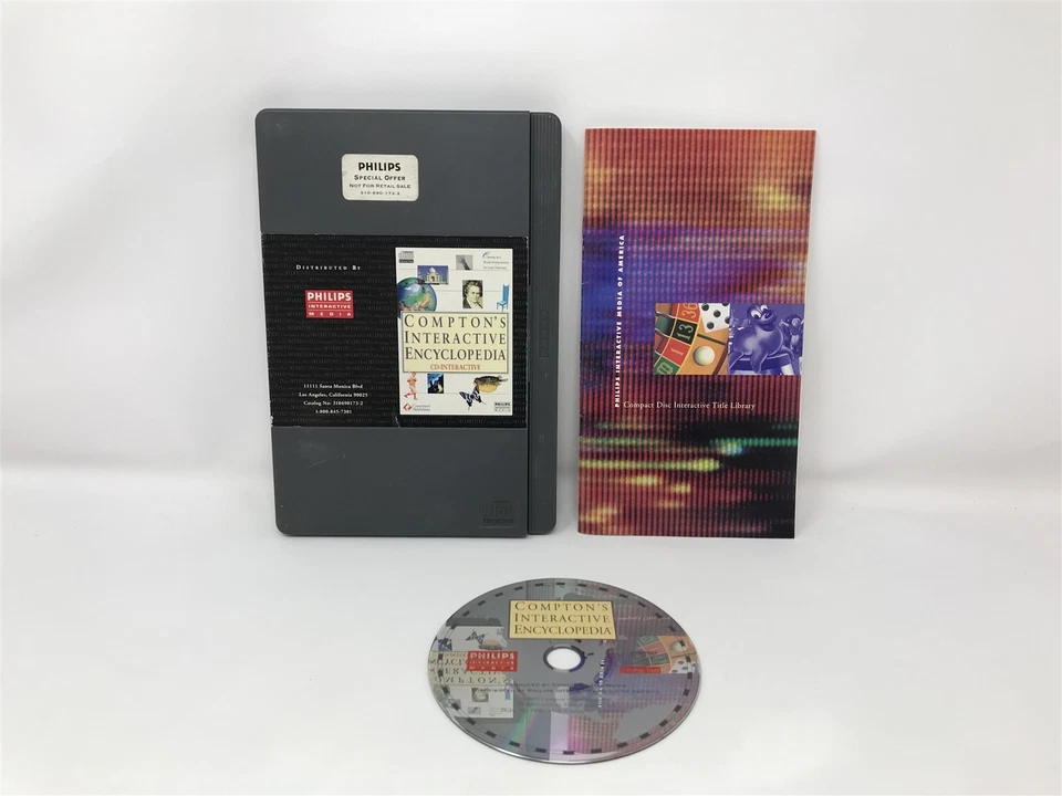 Compton's Interactive Encyclopedia - Philips CD-i CDI Complete in Box Long Case - Image 1 of 1
