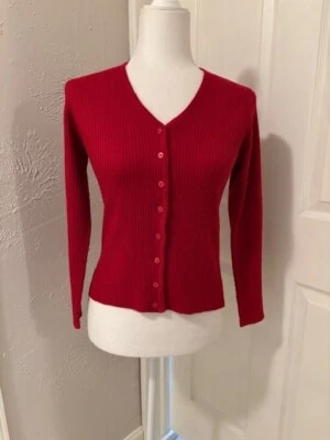 Cárdigan Express Rojo Talla S Foto 1 de 4