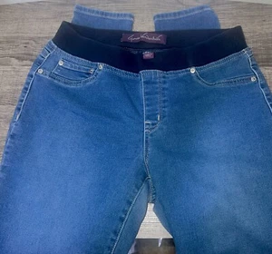 Gloria Vanderbilt Skinny Jeans Women’s Size 6 Blue Denim Streight Legs Stretch - Picture 1 of 7