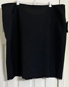 NEW Alfani Women’s Black Skirt 20W Lined Slit Zipper Career Business NEW TAGS - Picture 1 of 12
