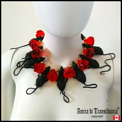 fashion jewelry woman jewel necklace collier choker jewellery design mouse bib - Image 1 of 4