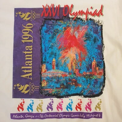 Camisa Ceremonia de Clausura Edición Juegos Olímpicos Atlanta 1996 Nueva con Etiquetas XL Puntada Única Foto 1 de 4