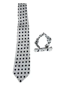 Lola Kristine Unisex 50 x 3.5in Tie & 4in x 17in Bow Tie Multicolored Polka Dot - Picture 1 of 17
