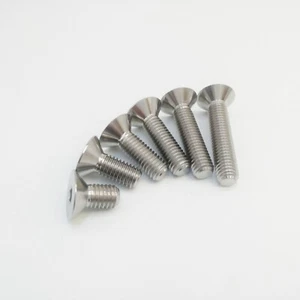 Tornillos de cabeza avellanada M8 Titanio Ti Longitud 15 20 25 30 35 40 mm 1 pieza - Imagen 1 de 12