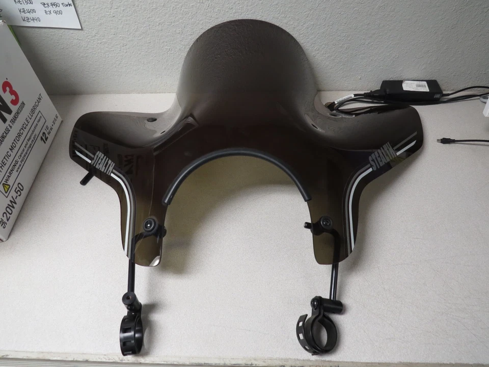 Slipstreamer 14" Stealth Windshield Fits: Honda 70-74 CB350 68-74 CB450 SS-20-T - Image 1 of 4