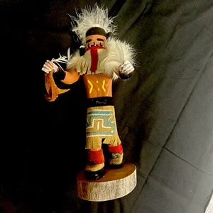 Navaho Kachina Doll Corn Maiden Signed 8” - Picture 1 of 4
