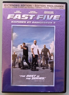 Fast Five (DVD, 2011, Canadian, Extended Edition, Rated/Unrated) - Image 1 of 4