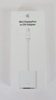 NEW Apple MB570LL/B Mini DisplayPort to DVI Adapter WHITE OEM - Image 1 of 3