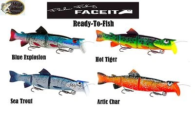 FLADEN Faceit RTF Gummifisch mit Wobbler Kopf - Schlepp Trolling System Hecht - Bild 1 von 3