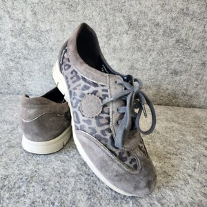 Mephisto Damen Runnoff Yael grau Leopard Leder Schuh Turnschuhe Größe 7 - Bild 1 von 10