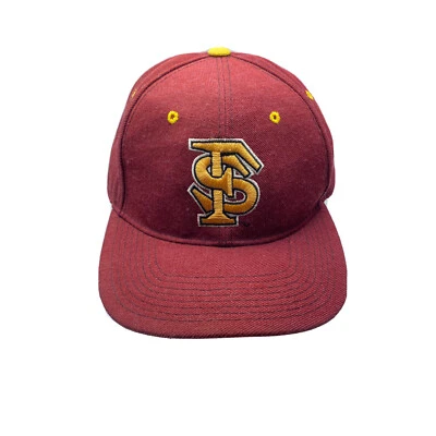 Boné de beisebol Florida State tamanho 7 3/8 vermelho Zephyr Graf ajustado EUA - Imagem 1 de 4
