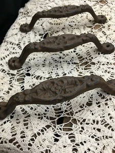 Iron Rustic Farmhouse Decorative Door Handle Pull - Picture 1 of 4