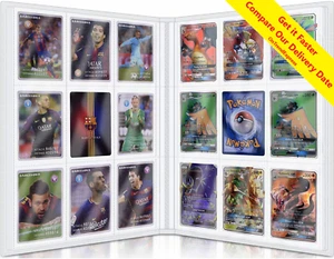 Clear Cover Collector Trading Card Album Portfolio Binder 9 Pocket 32 Pages - Picture 1 of 7
