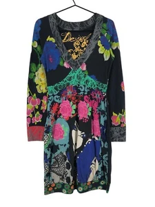 Vestido floral con cuello en V DESIGUAL para mujer talla M - Imagen 1 de 10