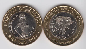 Senegal 6000 CFA 2003 Bimetall, Joy S, ungewöhnliche Währung - Bild 1 von 1