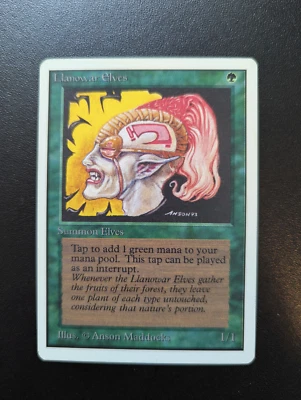 MTG Llanowar Elves - Unlimited - EX - Image 1 of 2