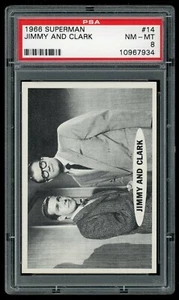 1966 Topps Superman Karte #14 Jimmy and Clark PSA 8 - Bild 1 von 4