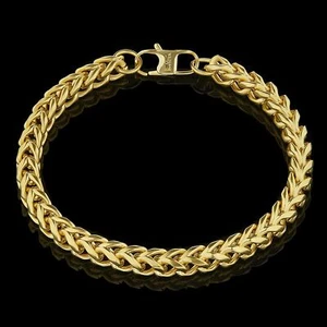 Pulsera Invicta Para Hombre Cadena Fina De Acero Inoxidable Franco 6 mm 8,5" - Imagen 1 de 8