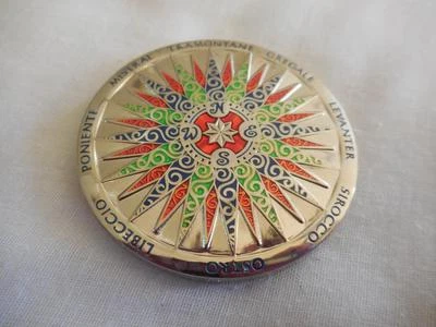 Geocoin Kompass Rose 2009 UNAKTIVIERT Silber postfrisch - Bild 1 von 3