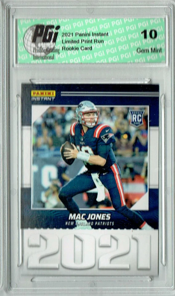 Mac Jones 2021 Panini Year One #YO9 Only 1269 Made Rookie Card PGI 10 - Image 1 of 1